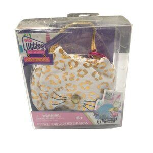 Real Littles Handbags Leopard Print Cat Kitty Gold Mystery Accessory Girls 6+
